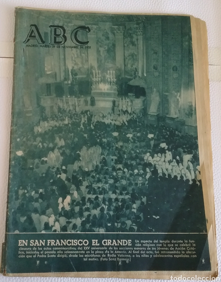 Coleccionismo de Revistas y Peri&oacute;dicos: DIARIO ABC, Madrid, 29 de noviembre de 1955.
