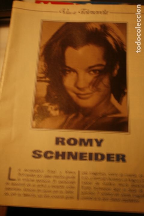 Coleccionismo de Revistas y Peri&oacute;dicos: NOVELA TV  ROMY SCHNEIDER DIEGO MU&Ntilde;OZ JAVIER ESTRADA