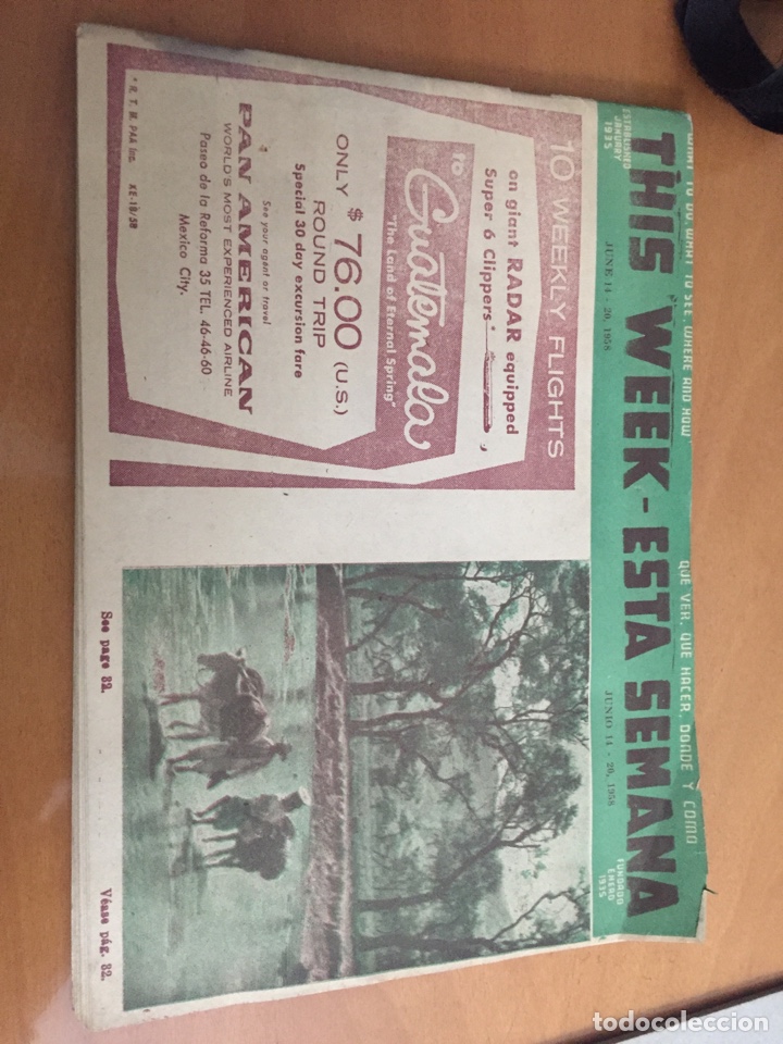 Coleccionismo de Revistas y Peri&oacute;dicos: Antigua revista This week- esta semana a&ntilde;o 1958