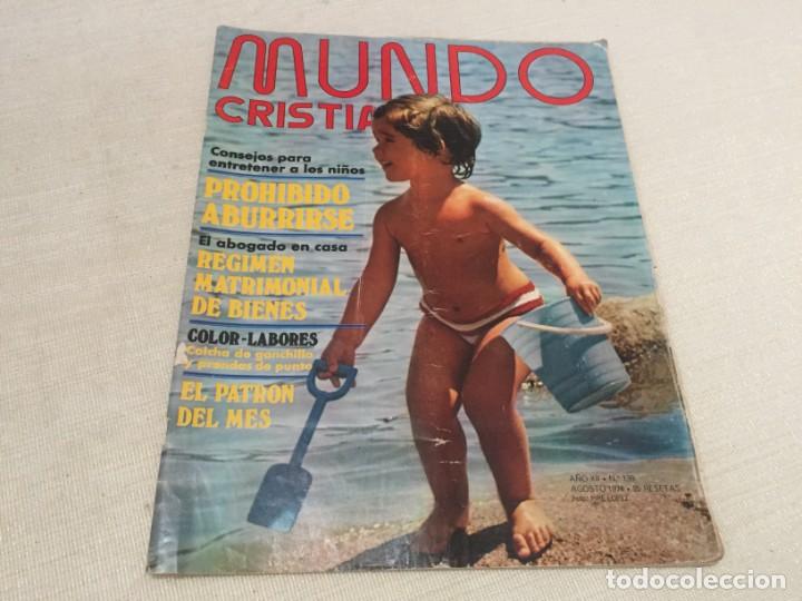 Coleccionismo de Revistas y Peri&oacute;dicos: REVISTA MUNDO CRISTIANO AGOSTO 1974 SAN AGUSTIN MONTA&Ntilde;ISMO