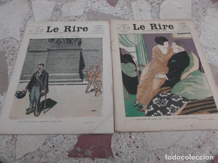 Coleccionismo de revistas y peri&oacute;dicos: revista satira humoristica en frances,le rire n&ordm; 21,24 mai 1919, portada y contraportada color