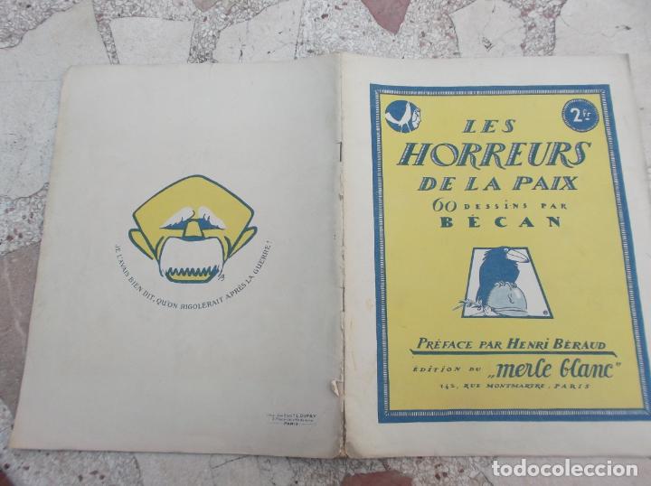Colecionismo de Revistas e Jornais: revista satira humoristica en frances,les horreurs de la paix 60 dessins par becan,a&ntilde;os 20