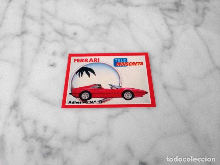 Coleccionismo de revistas y peri&oacute;dicos: TELE INDISCRETA - PEGATINA - ADHESIVO - FERRARI