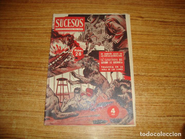 Colecionismo de Revistas e Jornais: REVISTA SUCESOS CRONICA SENSACIONAL DEL MES N&ordm; 28
