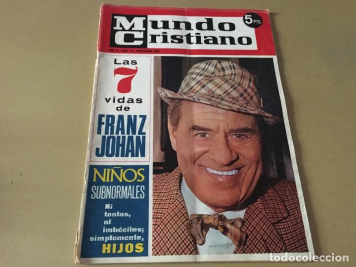 Colecionismo de Revistas e Jornais: REVISTA MUNDO CRISTIANO NOVIEMBRE 1965 FRANZ JOHAN MARY SHAW SAN FRANCISCO DE BORJA