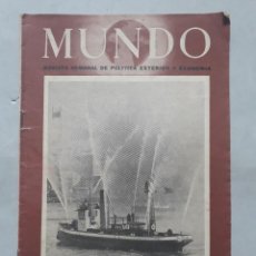 Coleccionismo de Revistas y Periódicos: MUNDO. MADRID, 6 DE NOVIEMBRE DE 1949. REVISTA SEMANAL DE PÓLITICA EXTERIOR Y ECONOMÍA.. Lote 186335527
