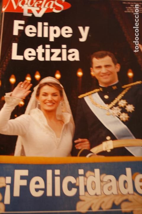 Coleccionismo de Revistas y Peri&oacute;dicos: NOVELAS TV  ESPECIAL BODA FELIPE LETIZIA  KARINA 2004