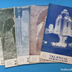 Coleccionismo de Revistas y Periódicos: VALENCIA ATRACCION, 5 ANTIGUAS REVISTAS, AÑO 1956 - VER FOTOS ADICIONALES