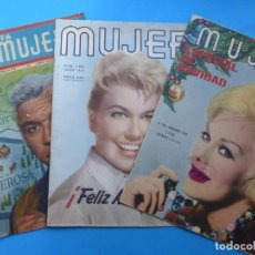 Coleccionismo de Revistas y Periódicos: MUJER, 3 ANTIGUAS REVISTAS, AÑOS 1960, KIM NOVAK, DORIS DAY, LORNE GREENE - VER FOTOS ADICIONALES