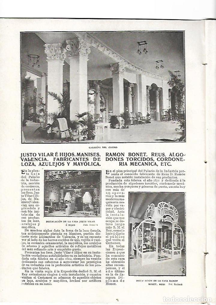 Coleccionismo de Revistas y Peri&oacute;dicos: A&Ntilde;O 1909 VELAZQUEZ  MENINAS ESCULTURA DUQUESA DE PALMELA RAMON BONET REUS JUSTO VILAR MANISES CHUECA