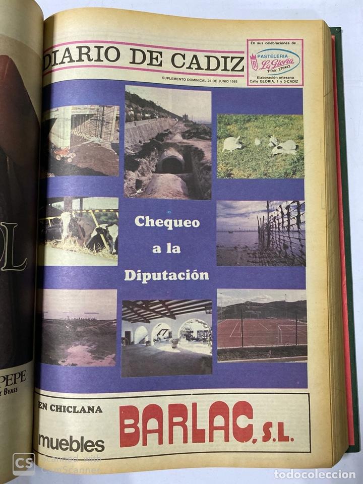Coleccionismo de Revistas y Periódicos: SUPLEMENTO DEL DIARIO DE CADIZ. 58 NUMEROS ENCUADERNADOS. DE ENERO A DICIEMBRE DE 1985. VER FOTOS - Foto 31 - 186719393