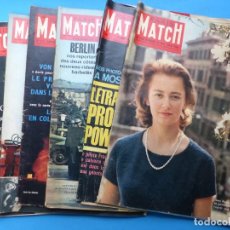 Coleccionismo de Revistas y Periódicos: PARIS MATCH, 6 ANTIGUAS REVISTAS, AÑOS 1950-1960 - VER FOTOS ADICIONALES