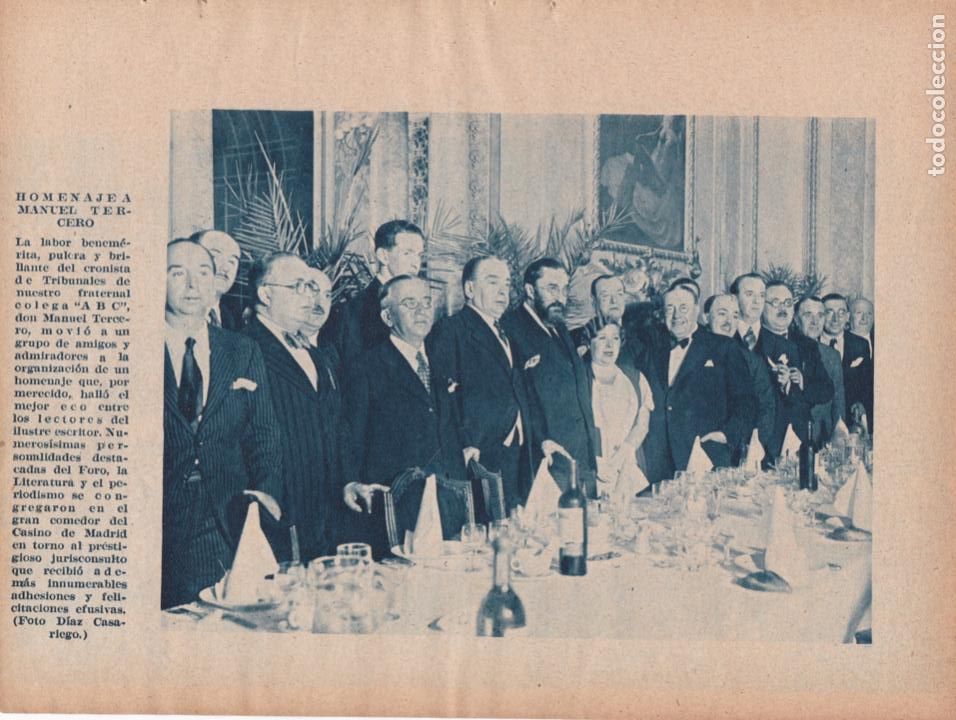 Coleccionismo de Revistas y Peri&oacute;dicos: Homenaje a D. Manuel Tercero, cronista de Tribunales de ABC - 1934