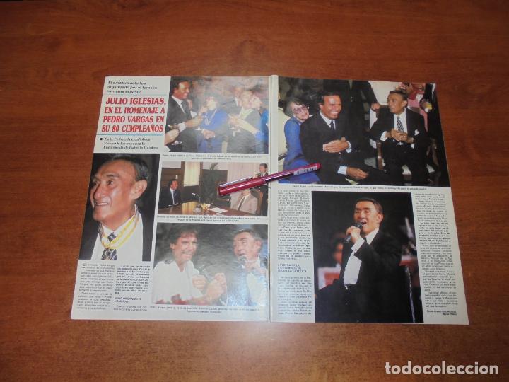 Coleccionismo de Revistas y Peri&oacute;dicos: CLIPPING 1986: JULIO IGLESIAS. ROC&Iacute;O JURADO. PEDRO VARGAS. PUBLICIDAD BIOTHERM CON ELLE MACPHERSON