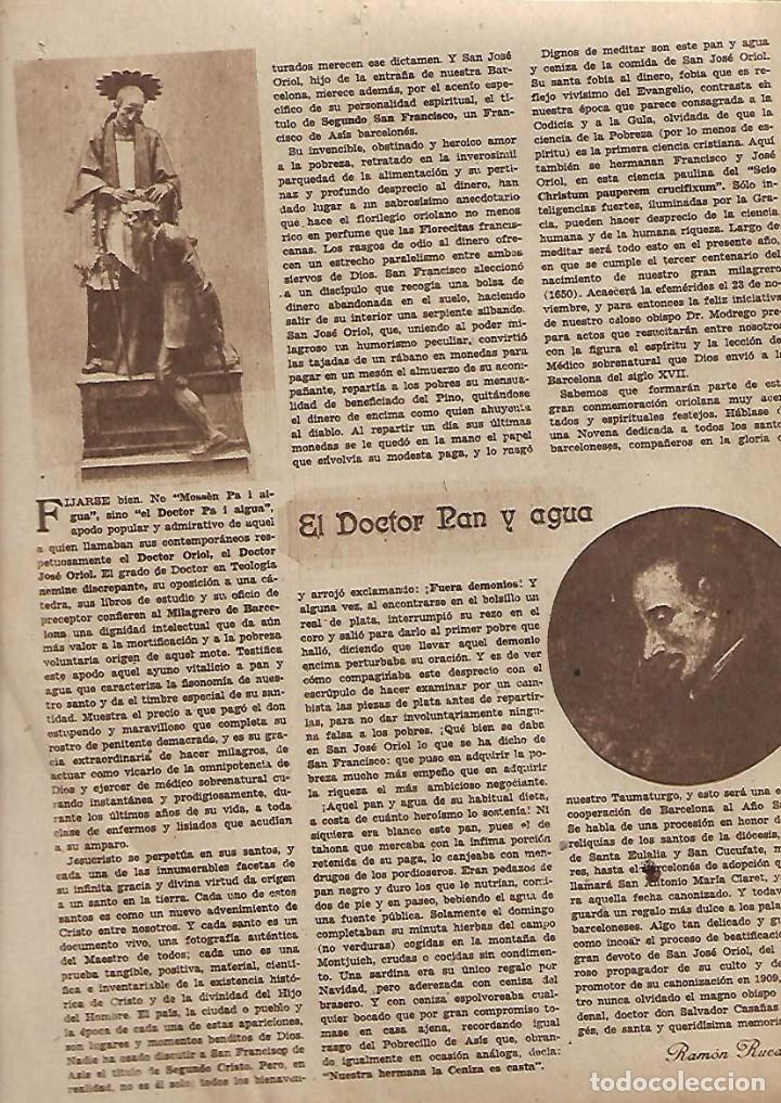 Collectionnisme de Revues et Journaux: 1950 REUS HOMENAJE VEJEZ ESBART MONTSERRAT DOCTOR ORIOL PA I AIGUA MADRID REVISTA CIEGA DE MANZANARE