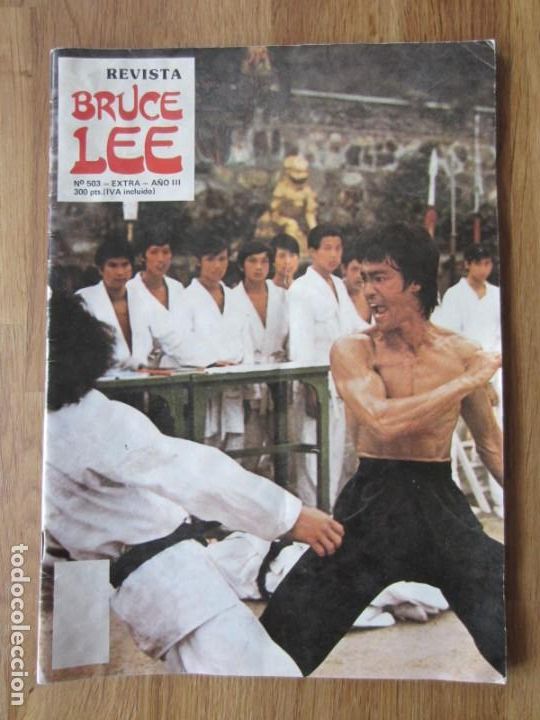 Coleccionismo de Revistas y Peri&oacute;dicos: BRUCE LEE. ALB&Uacute;M FOTOGRAFIAS. EXTRA A&Ntilde;O III. REVISTA ANTIGUA DE 1988 CON POSTER CENTRAL