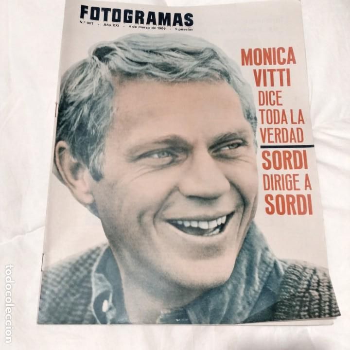 Coleccionismo de Revistas y Peri&oacute;dicos: REVISTA FOTOGRAMAS 1966 / N&ordm; 907 - STEVE MCQUEEN
