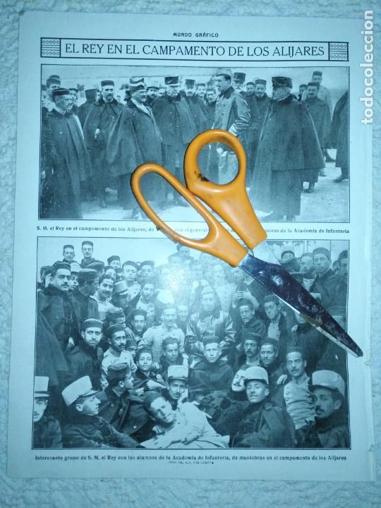 Coleccionismo de Revistas y Peri&oacute;dicos: A&Ntilde;O 1900 APROX. - REY DE LOS ALIJARES TOLEDO GENERA AZNAR ACADEMIA INFANTERIA . ALUMNOS