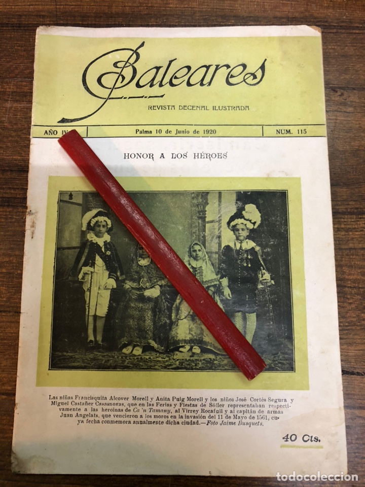 Collection Magazines and Newspapers: BALEARES. Revista quincenal ilustrada. N&uacute;m 115. 10/6/1920