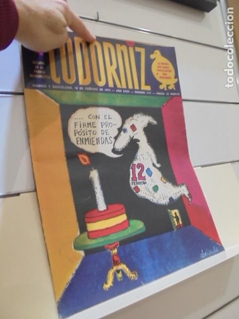 Coleccionismo de Revistas y Peri&oacute;dicos: REVISTA DECANA DE LA PRENSA HUMORISTICA LA CODORNIZ N&ordm; 1717 A&Ntilde;O 1975