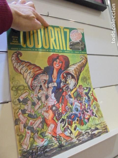 Coleccionismo de Revistas y Peri&oacute;dicos: REVISTA DECANA DE LA PRENSA HUMORISTICA LA CODORNIZ N&ordm; 1748 A&Ntilde;O 1975