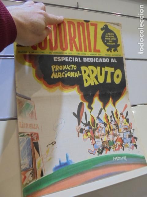Coleccionismo de Revistas y Peri&oacute;dicos: REVISTA DECANA DE LA PRENSA HUMORISTICA LA CODORNIZ N&ordm; 1746 A&Ntilde;O 1975