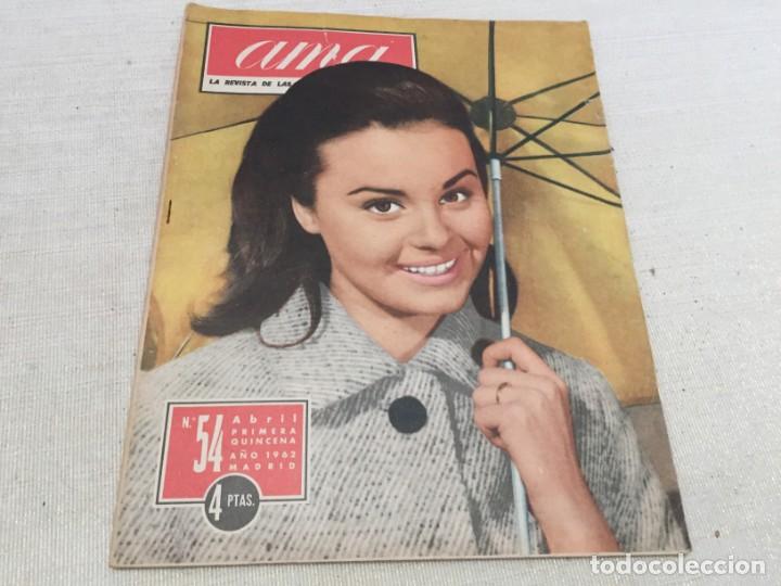 Coleccionismo de Revistas y Peri&oacute;dicos: AMA ABRIL 1962 ROCIO DURCAL DOMECQ DUQUESA SANTO&Ntilde;A MODA PREMIO NATALIDAD CINE MACARIO LUIS DEL SOL