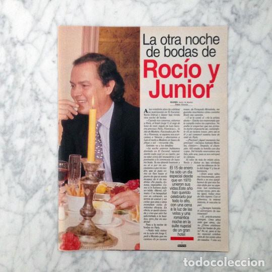 Coleccionismo de Revistas y Peri&oacute;dicos: REPORTAJE - ROCIO DURCAL Y JUNIOR - 1993