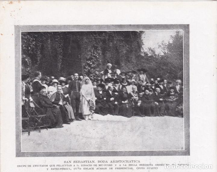 Coleccionismo de Revistas y Peri&oacute;dicos: * BODA * D. Ignacio de Muguiro- Srta. Georgina de Padilla y Satrustegui - 1920