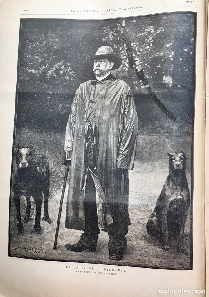 Coleccionismo de Revistas y Peri&oacute;dicos: Ilustracion Espa&ntilde;ola y Americana 1890 Bismarck. Catedral Burgos. Diversos grabados religiosos
