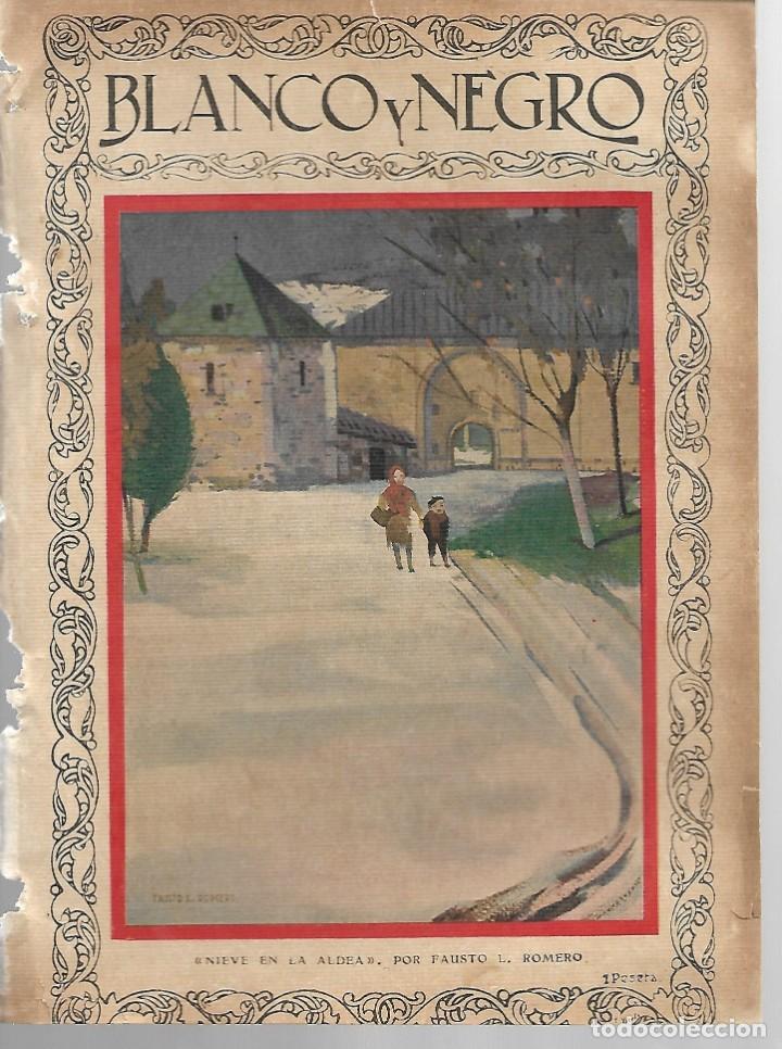 Coleccionismo de revistas y peri&oacute;dicos: BYN 4 MAR 1928.N&ordm;1920. PORTADA NIEVE EN LA ALDEA POR FAUSTO L. ROMERO. PUBLICIDAD HIPOFOSFITOS