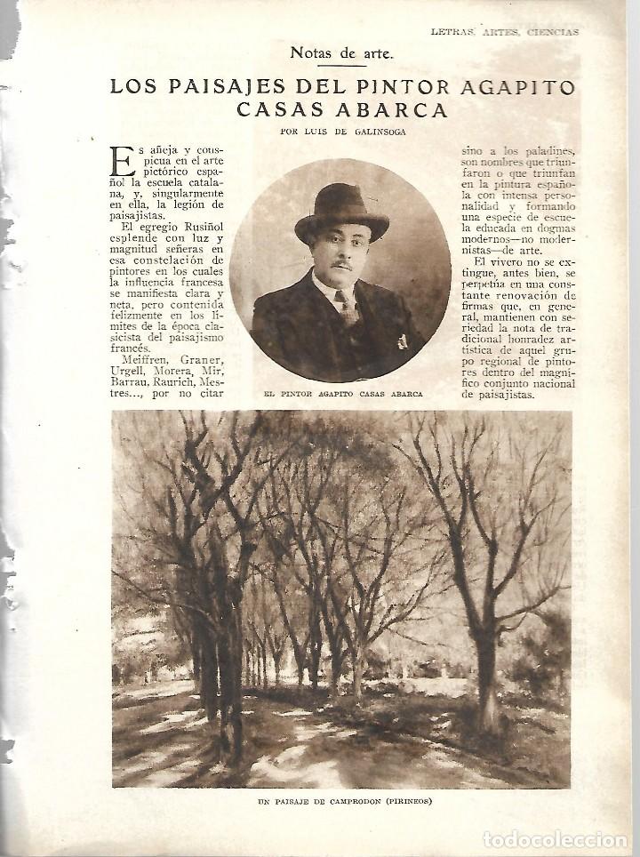 Sammeln von Zeitschriften und Zeitungen: BYN 4 MAR 1928.N&ordm;1920. LOS PAISAJES DEL PINTOR AGAPITO CASAS ABARCA POR LUIS DE GALINSOGA