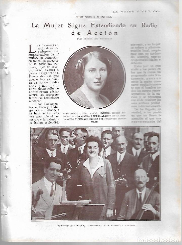 Collezionismo di Riviste e Giornali: BYN 4 MAR 1928.N&ordm;1920. FEMINISMO MUNDIAL  MUJER  EXTENDIENDO  RADIO DE ACCION POR ISABEL DE PALENCIA