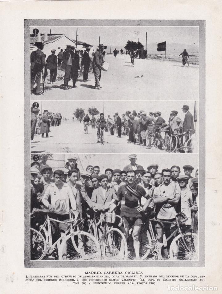 Coleccionismo de Revistas y Peri&oacute;dicos: * MADRID * CICLISMO * Carrera circuito Galapagar-Villalba,  Ram&oacute;n Valent&iacute;n, Guillermo Ant&oacute;n...-1920