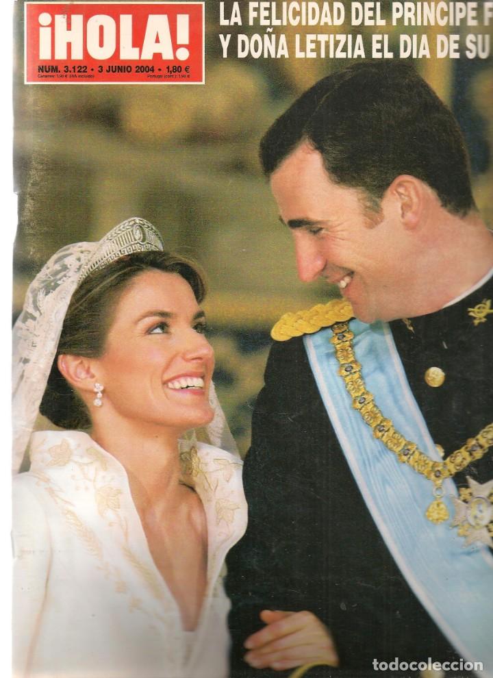 Coleccionismo de Revistas y Peri&oacute;dicos: &iexcl;HOLA!. N&ordm; 3122. NAOMI CAMPDELL / ANTONIO BANDERAS/ JULIO IGLESIAS / 3 JUNIO 2004.  (P/B4)