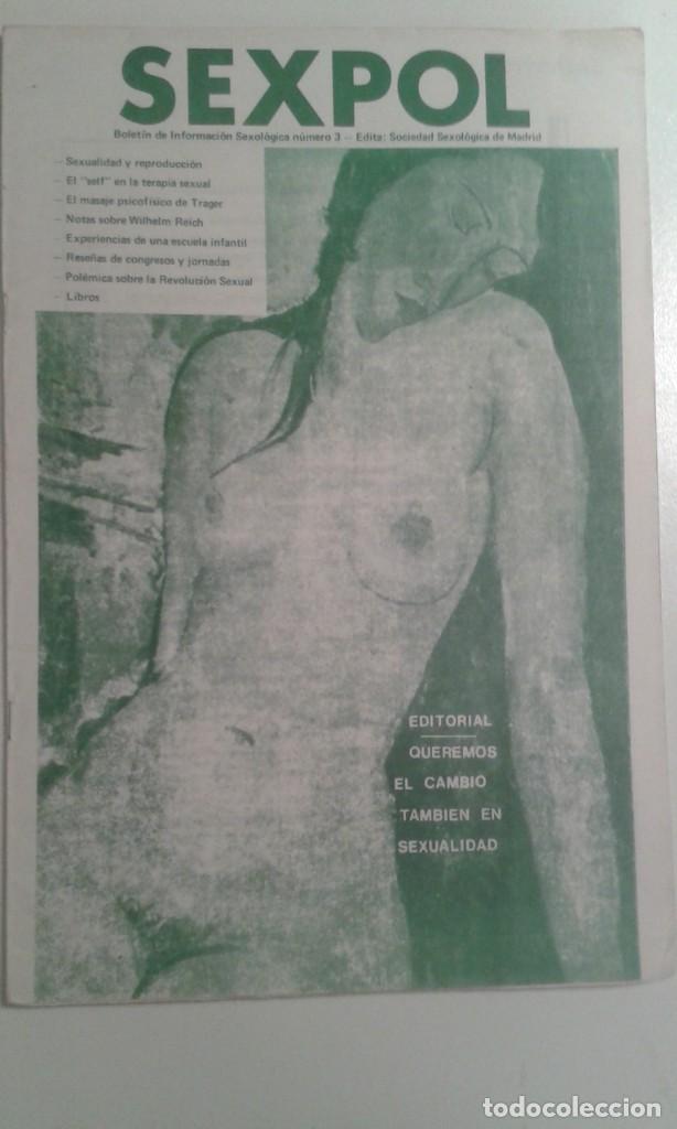 Coleccionismo de revistas y peri&oacute;dicos: SEXPOL N&ordm; 3 1982 SOCIEDAD SEXOLOGICA MADRID.WILHELM REICH.TERAPIA Y REVOLUCION SEXUAL.MILTON TRAGER