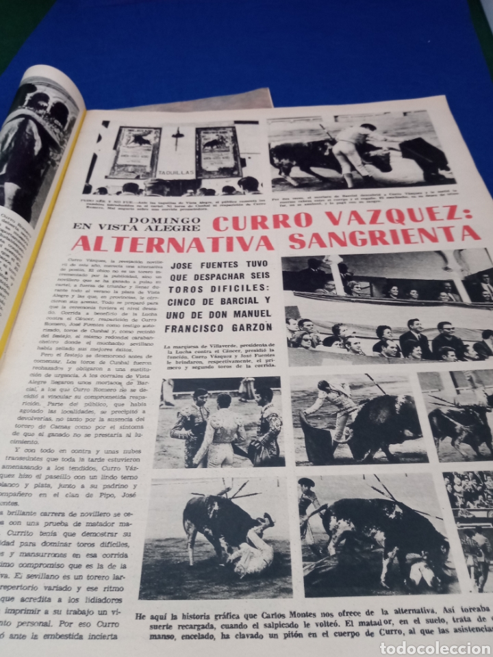 Coleccionismo de revistas y peri&oacute;dicos: Toros Curro V&aacute;zquez. Revista el Ruedo