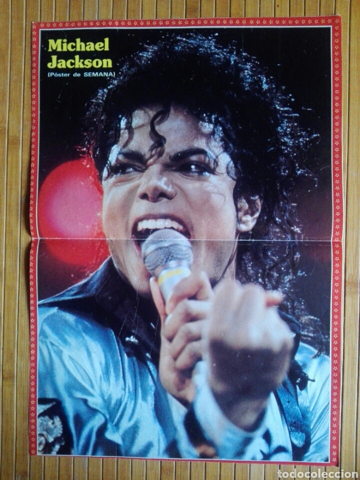 Coleccionismo de Revistas y Peri&oacute;dicos: Poster Semana Michael Jackson Tour 1988