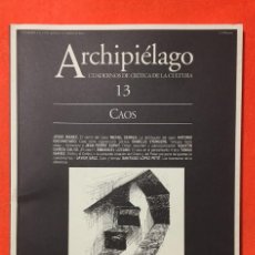 Coleccionismo de Revistas y Periódicos: ARCHIPIÉLAGO: CUADERNOS DE CRÍTICA DE LA CULTURA, N. 13 (1993) [REVISTA]. CAOS