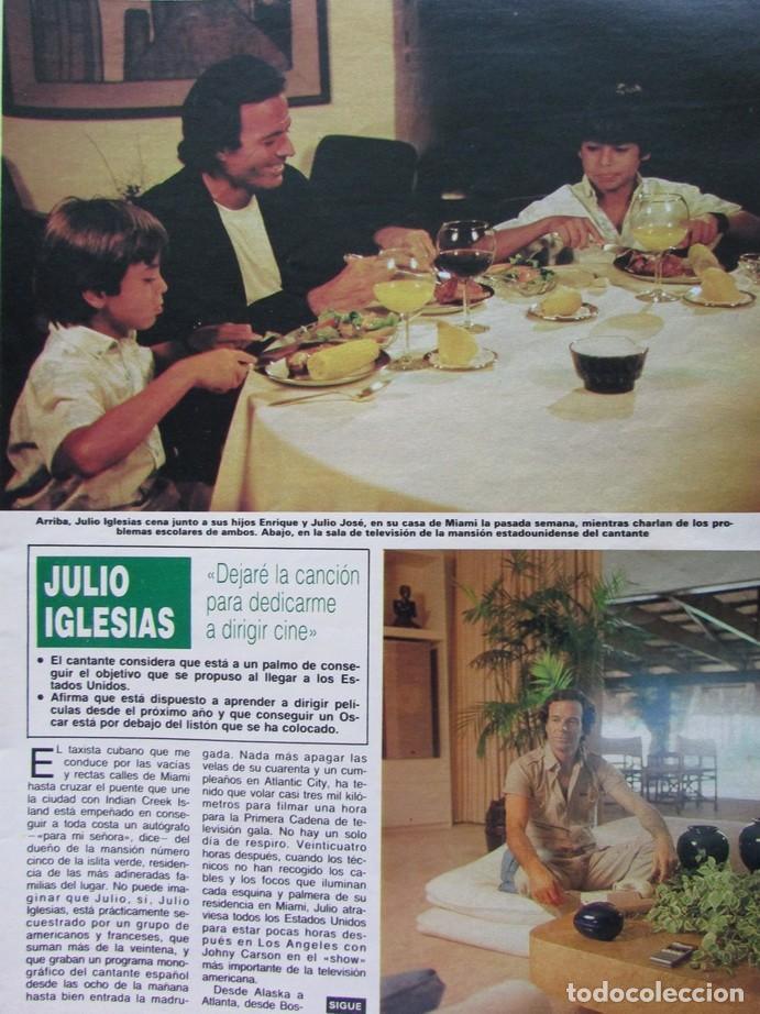 Coleccionismo de Revistas y Peri&oacute;dicos: RECORTE LA REVISTA N&ordm; 1 1984 JULIO IGLESIAS 3 PGS