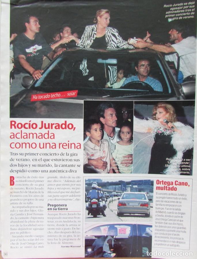 Coleccionismo de Revistas y Peri&oacute;dicos: RECORTE REVISTA QUE ME DICES N&ordm; 225 2001 ROCIO JURADO