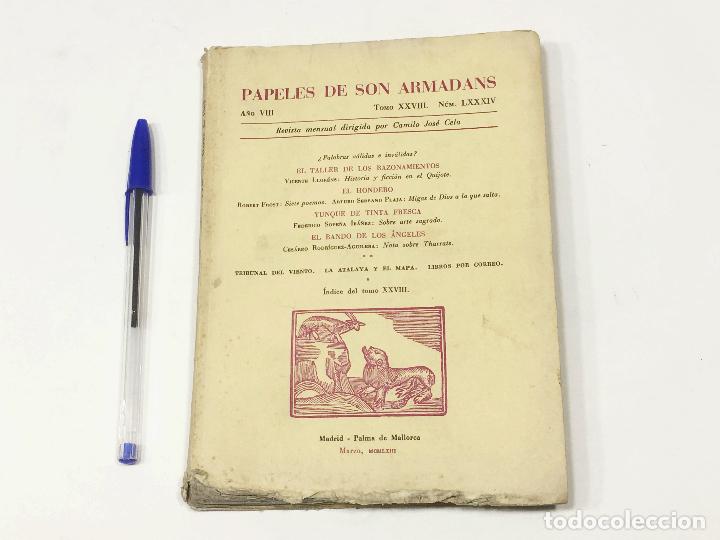 Coleccionismo de revistas y peri&oacute;dicos: PAPELES DE SON ARMADANS A&Ntilde;O VIII, TOMO XXVIII, N&Uacute;M. LXXXIV - 8 28 84 - DIRIGIDA POR CAMILO JOS&Eacute; CELA