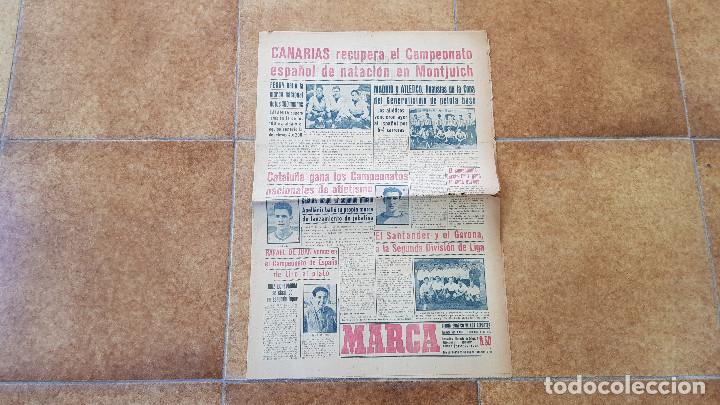 Coleccionismo de Revistas y Peri&oacute;dicos: PERIODICO MARCA (12-07-48) FUTBOL, ATLETISMO, CICLISMO... SANTANDER Y GERONA A SEGUNDA