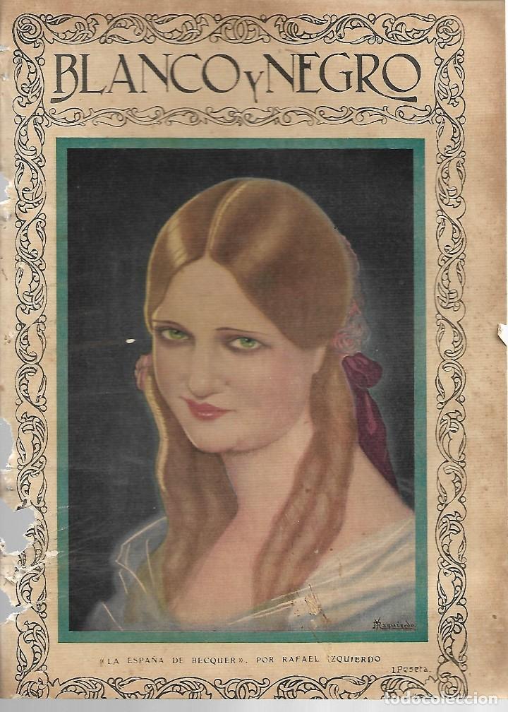 Coleccionismo de Revistas y Peri&oacute;dicos: BYN 11 MAR 1928.N&ordm;1921. PORTADA REVISTA LA ESPA&Ntilde;A DE BECQUER POR RAFAEL IZQUIERDO. TRUST JOYERO