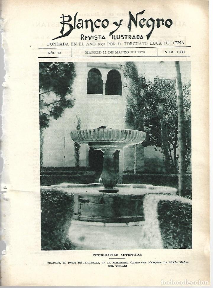 Collezionismo di Riviste e Giornali: BYN 11 MAR 1928.N&ordm;1921. ALHAMBRA. ALFONSO DAUDET NUMA ROUMESTAN . J.SPOTTORNO Y TOPETE