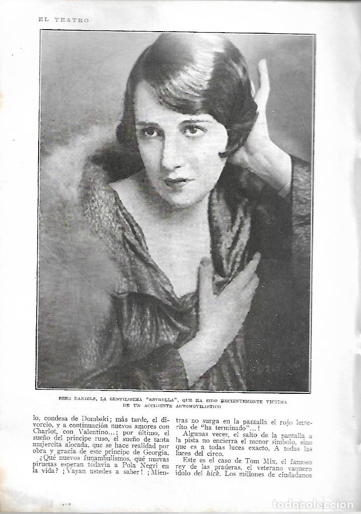Collezionismo di Riviste e Giornali: BYN 11 MAR 1928.N&ordm;1921. BEBE DANIELS. POLA NEGRI. PRICIPE JORGE UDIVANI.