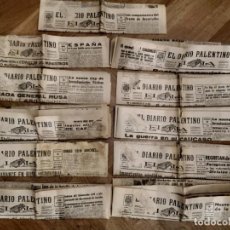 Coleccionismo de Revistas y Periódicos: EL DIARIO PALENTINO 11 PERIÓDICOS ENTRE JULIO Y SEPTIEMBRE 1942