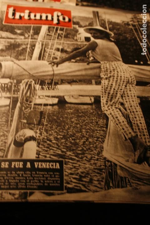 Coleccionismo de revistas y peri&oacute;dicos: LOLA FLORES NINA KARELL CLLARK GABLE ROSA MARIA SALGADO VICENTE PARRA 1957