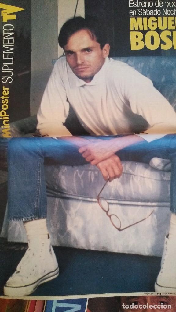 Coleccionismo de Revistas y Peri&oacute;dicos: POSTER REVISTA SUPLEMENTO TV DE MIGUEL BOS&Eacute; 1988