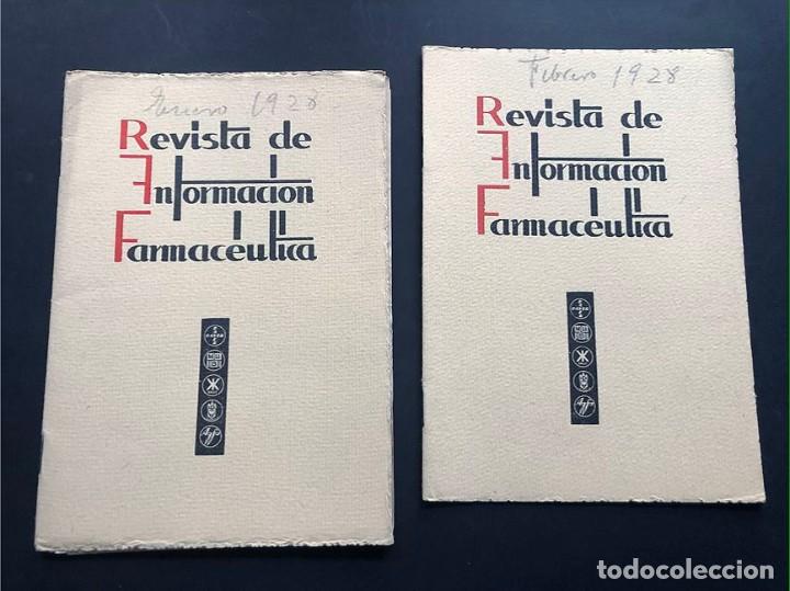 Collezionismo di Riviste e Giornali: 2 EJEMPLARES / REVISTA INFORMACION FARMACEUTICA ( 1928 ) ARTICULOS - PUBLICIDAD / FARMACIA